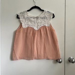 Satin and Lace Sézane top